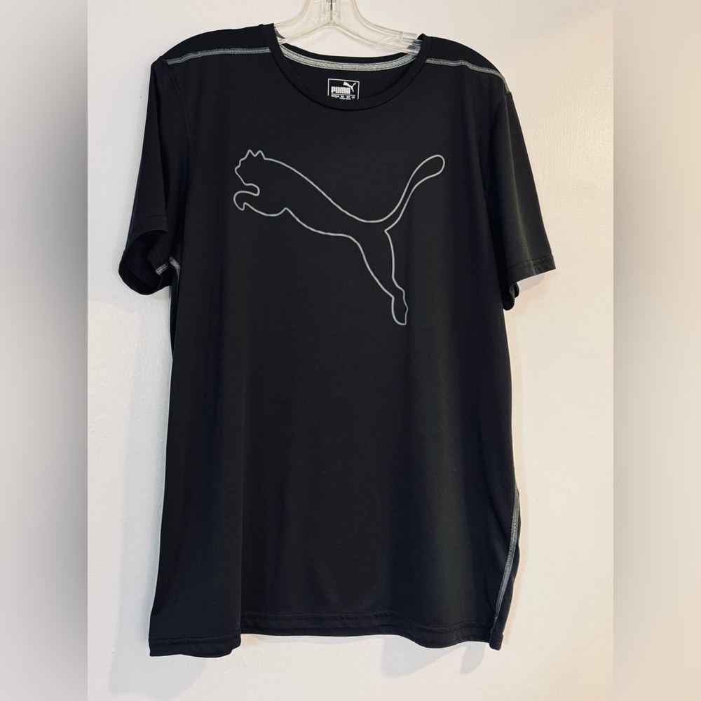 Puma t shirt Black for Men Size L - Picture 2 of 4